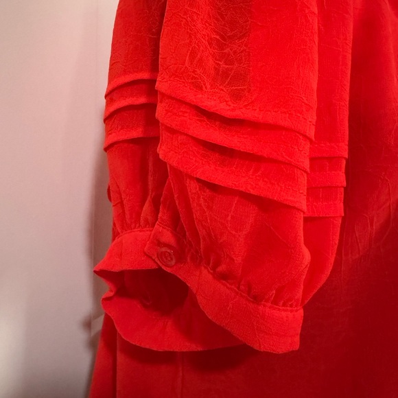 Eesome Red Ruffle Blouse - Picture 3 of 5